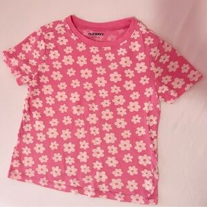 Kids Pink Flower T Shirt